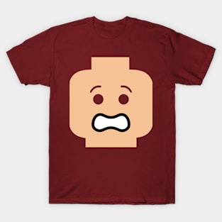 Scared Minifig Face T-Shirt